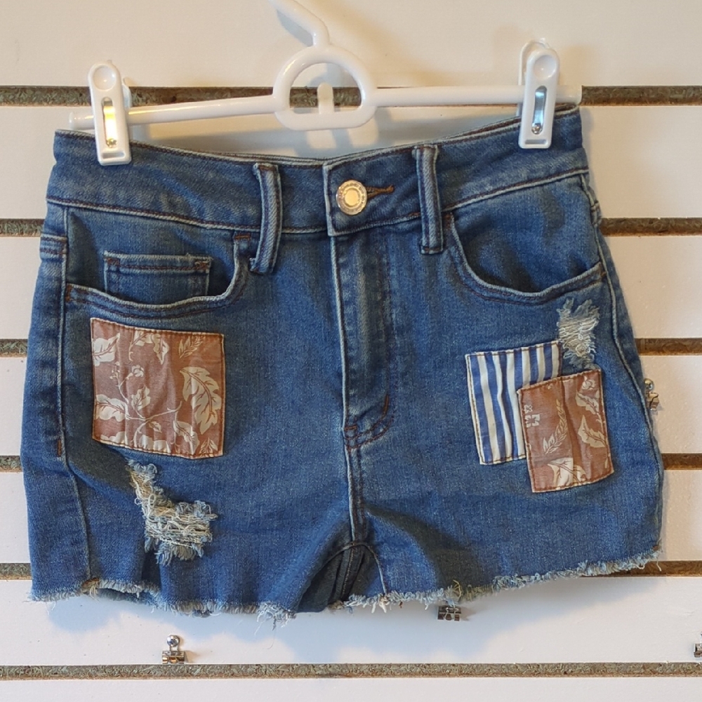SO Blue High Rise Denim Shorts